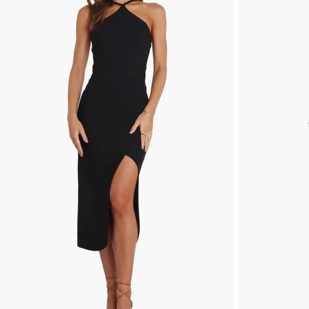 Petal & Pup Black Asymmetrical Dress